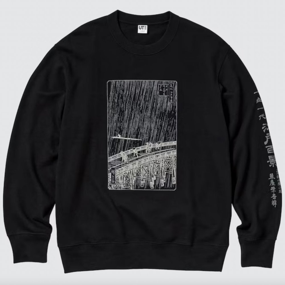 Uniqlo Ukiyo-e Masters Long-Sleeve Sweatshirt, Size S